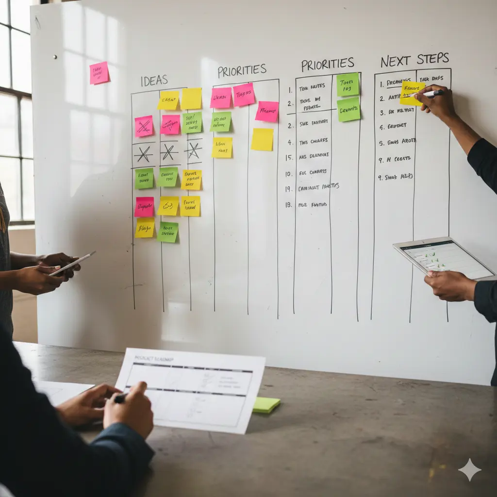 Innovation workshop and brainstorming session